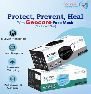 Face Mask (Black & Blue)